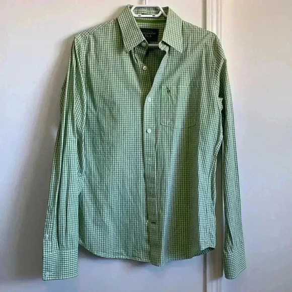 abercrombie and fitch Men’s Muscle fit Button down shirts size L - Picture 2 of 5
